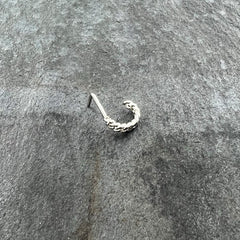20G 1/4 Loving Links Faux Hoop L Shaped Nose Ring