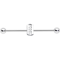 14G Razor Blade Industrial Barbell 38mm