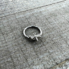 16G 3/8 Aurora Gem Dragonfly Flying Hinged Segment Ring