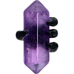 16G 5/16 Purple Amethyst Black Claw Obelisk Labret Monroe Tragus