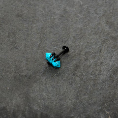 16G 5/16 Blue Turquoise Black Claw Obelisk Labret Monroe Tragus