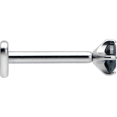 16G 5/16 Black CZ ASTM F-136 Implant Grade Titanium Threadless Heart End Labret