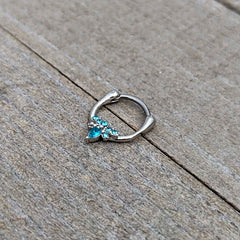 16G 5/16 Blue Gem Bee Glamour Cartilage Clicker