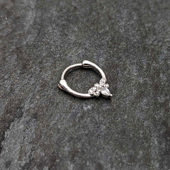 16G 5/16 Clear Gem Bee Glamour Cartilage Clicker