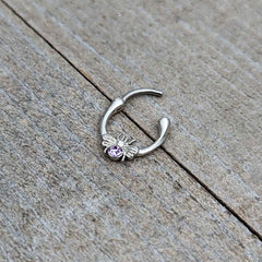 16G 5/16 Purple Gem Ultra Fly Cartilage Clicker