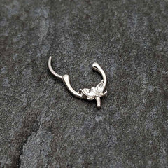 16G 5/16 Clear Gem Simple Style Dragonfly Cartilage Clicker