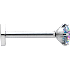 16G 5/16 Vitrail CZ Gem ASTM F-136 Implant Grade Titanium Hex End Labret Tragus