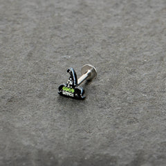 16G 5/16 Good Witch Hat Glow in the Dark Labret Monroe Tragus