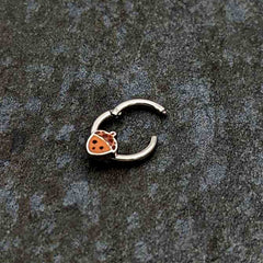16G 5/16 Fall Acorn Face Brown Autumn Hinged Segment Ring