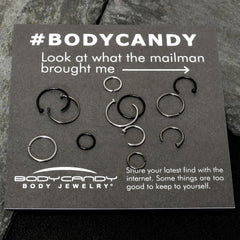 20G 12 Pack ASTM F-136 Implant Grade Titanium Hoop Nose Ring Septum Cartilage Ear Hoop Earring Set