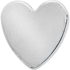 16G 1/4 Internally Threaded Simple Style Heart Labret Tragus