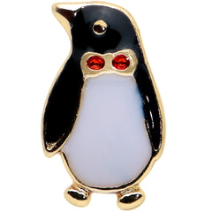 16G 5/16 Red Gem Gold Tone Bow Tie Penguin Labret Monroe Tragus