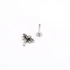16G 5/16 Purple Yellow Gem Dragonfly Ornate Labret Monroe Tragus