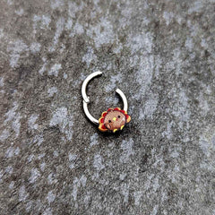16G 5/16 Sweet Tiny Turkey Thanksgiving Hinged Segment Ring