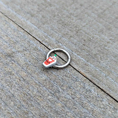16G 5/16 Sweet Pumpkin Frappe Autumn Hinged Segment Ring