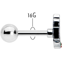 16G 1/4 Sweet Holiday Christmas Candle Cartilage Tragus Earring