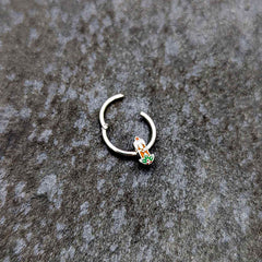 16G 3/8 Sweet Holiday Candle Christmas Hinged Segment Ring