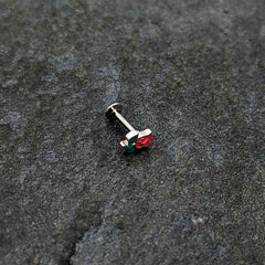16G 5/16 Sweet Happy Rose Flower Labret Monroe Tragus
