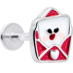 16G 5/16 Sweet Love Letter Valentine Labret Monroe Tragus