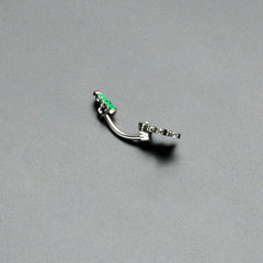 Merry Christmas Trees Hats Holiday Double Mount Belly Ring