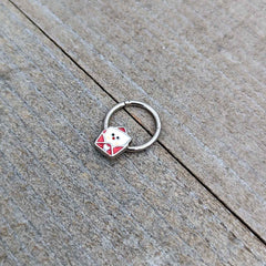16G 3/8 Sweet Love Letter Valentine Hinged Segment Ring
