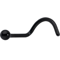 20G 1/4 Black ASTM F-136 Implant Grade Titanium Ball End Left Side Nose Screw