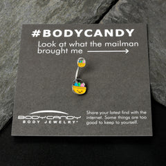 Celebration Easter Basket Double Mount Belly Ring