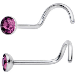 20G Nose Screw Gem Faux Opal Pack Classy Nose Ring Set of 6