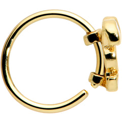20G 5/16 Gold Tone Cutie Easter Bunny Nose Hoop