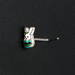 20G 7mm Easter Egg Bunny L Shape Nose Ring