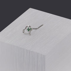20G 1/4 Palm Tree Love Heart L Shape Nose Ring