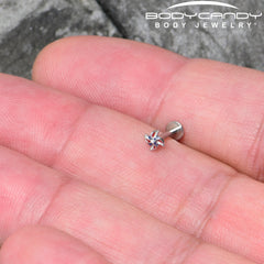 16G 5/16 Patriotic Pinwheel Labret Monroe Tragus