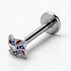 16G 5/16 Patriotic Pinwheel Labret Monroe Tragus
