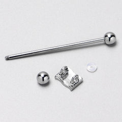 14G Patriotic Flag Industrial Barbell 38mm