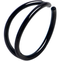 20G 5/16 Black Double Nose Hoop