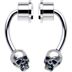 Skull Magnetic Septum Ring Horseshoe Non-Pierced Fake Nose Ring