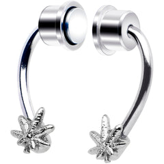 Pot Leaf Magnetic Septum Ring Horseshoe Non-Pierced Fake Nose Ring