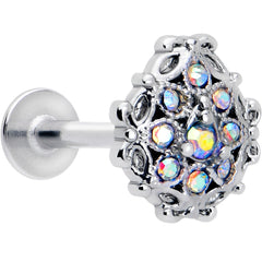 16G 5/16 Aurora Gem Retro Sunburst Labret Monroe Tragus
