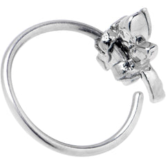 20G 5/16 Aurora CZ Gem Understated Dragonfly Nose Hoop