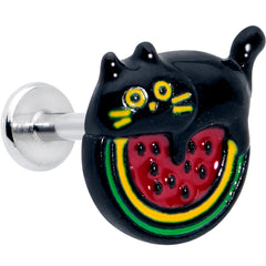 16G 5/16 Watermelon Cat Love Labret Monroe Tragus