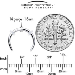 14G 3/8 Pincher Crescent Taper