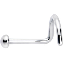 20G 1/4 ASTM F-136 Titanium Left Side Ball End Nose Screw