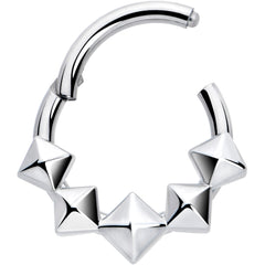 16G 5/16 3D Punk Style Hinged Segment Ring