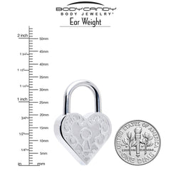 8G Heart Love Ear Weight Set