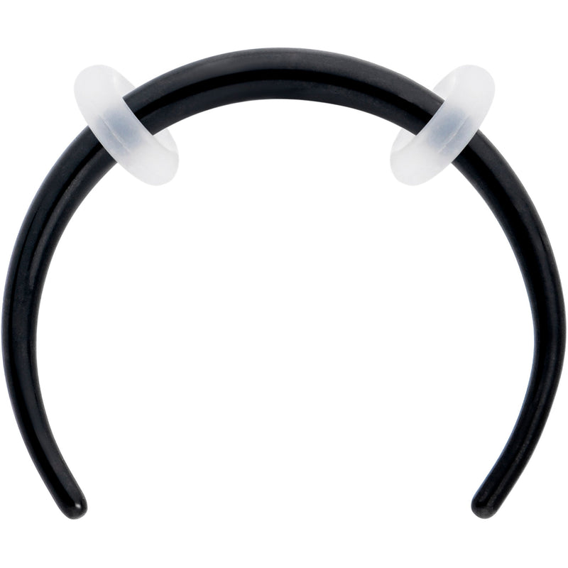 16G 3/8 Black Pincher Crescent Taper