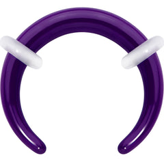 Stainless Steel Crescent Pincher Septum Ring - 14G and 16G