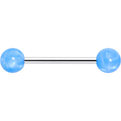 Color Acrylic Ball Tongue Ring Surgical Steel Barbell