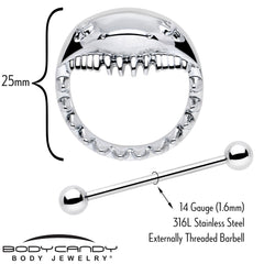 14G 9/16 Shark Bite Nipple Shield Set