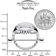 14G 9/16 Shark Bite Nipple Shield Set