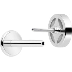 18G 5/16 CZ Gem Star Threadless Push In Labret Monroe Tragus